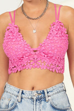 Load image into Gallery viewer, Lean on Me Lace Cropped Cami Top
