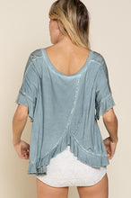 Load image into Gallery viewer, Peek-a-boo Ruffle Overlay Knit Top

