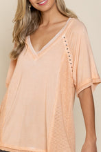 Load image into Gallery viewer, Studded Strappy Back Waffle Mixed Knit Top

