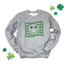 Load image into Gallery viewer, Feeling Lucky Stacked Graphic Sweatshirt
