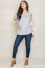 Load image into Gallery viewer, Long Sleeve Patchwork Tunic
