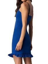 Load image into Gallery viewer, JUNIOR&#39;S V-NECK PARTY DRESS WITH ADJUSTABLE STRAPS
