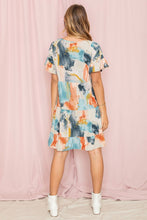 Load image into Gallery viewer, Tie Dye  Ruffle Triple Tiered Midi Dress
