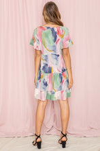 Load image into Gallery viewer, Tie Dye  Ruffle Triple Tiered Midi Dress
