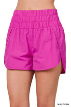 Load image into Gallery viewer, Windbreaker Smocked Waistband Running Shorts
