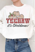 Load image into Gallery viewer, Yeehaw Country Christmas Graphic Sweatshirt
