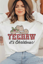 Load image into Gallery viewer, Yeehaw Country Christmas Graphic Sweatshirt
