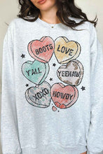 Load image into Gallery viewer, VALENTINES CANDY WESTERN OVERSIZED SWEATSHIRT
