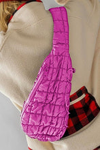 Load image into Gallery viewer, Quilted Drawstring jennie sling bag
