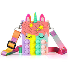 Load image into Gallery viewer, Small Unicorn Pop Purse for Girls Bulk

