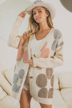 Load image into Gallery viewer, Flower Pattern Buttoned Front Knit Cardigan
