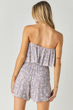 Load image into Gallery viewer, Woven Leopard Print Ube Romper
