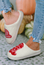 Load image into Gallery viewer, Rush Western Graphic Embroidered Sherpa Home Slippers: 42 / AS SHOWN
