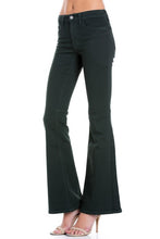 Load image into Gallery viewer, high waist flare denim pants chocolate
