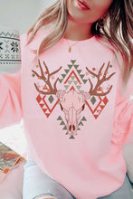 Load image into Gallery viewer, AZTEC LONGHORN CHRISTMAS Graphic Sweatshirt
