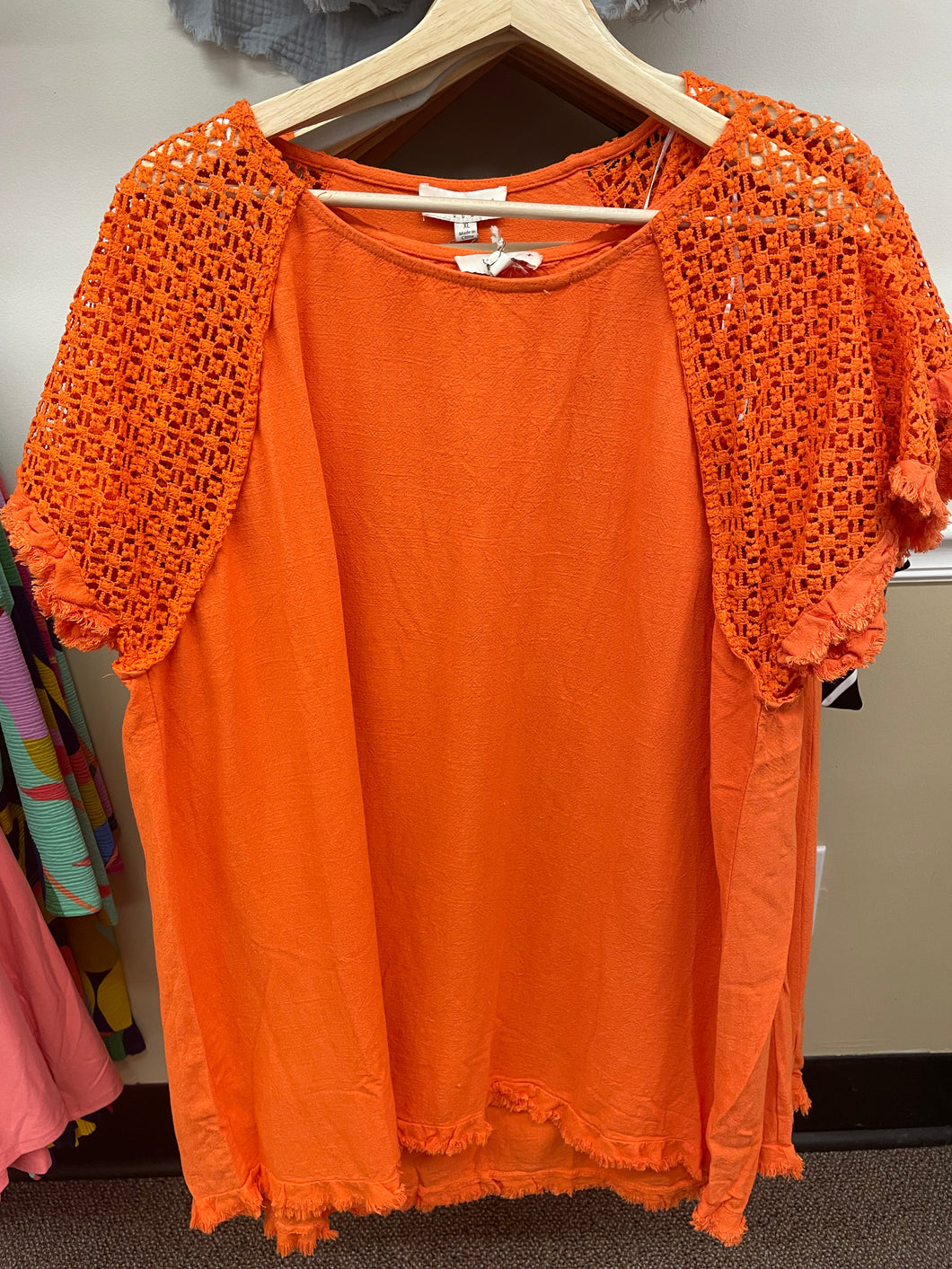Plus Size Orange Tunic
