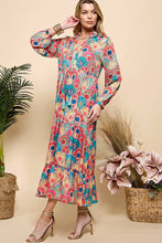 Load image into Gallery viewer, Print Long Sleeve Maxi Dress
