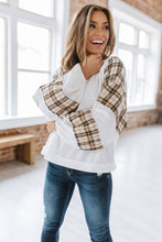 Load image into Gallery viewer, Reign Plaid Waffle Knit Top S-2XL | Green PRE ORDER 10/1: 2XL / White
