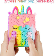 Load image into Gallery viewer, Small Unicorn Pop Purse for Girls Bulk
