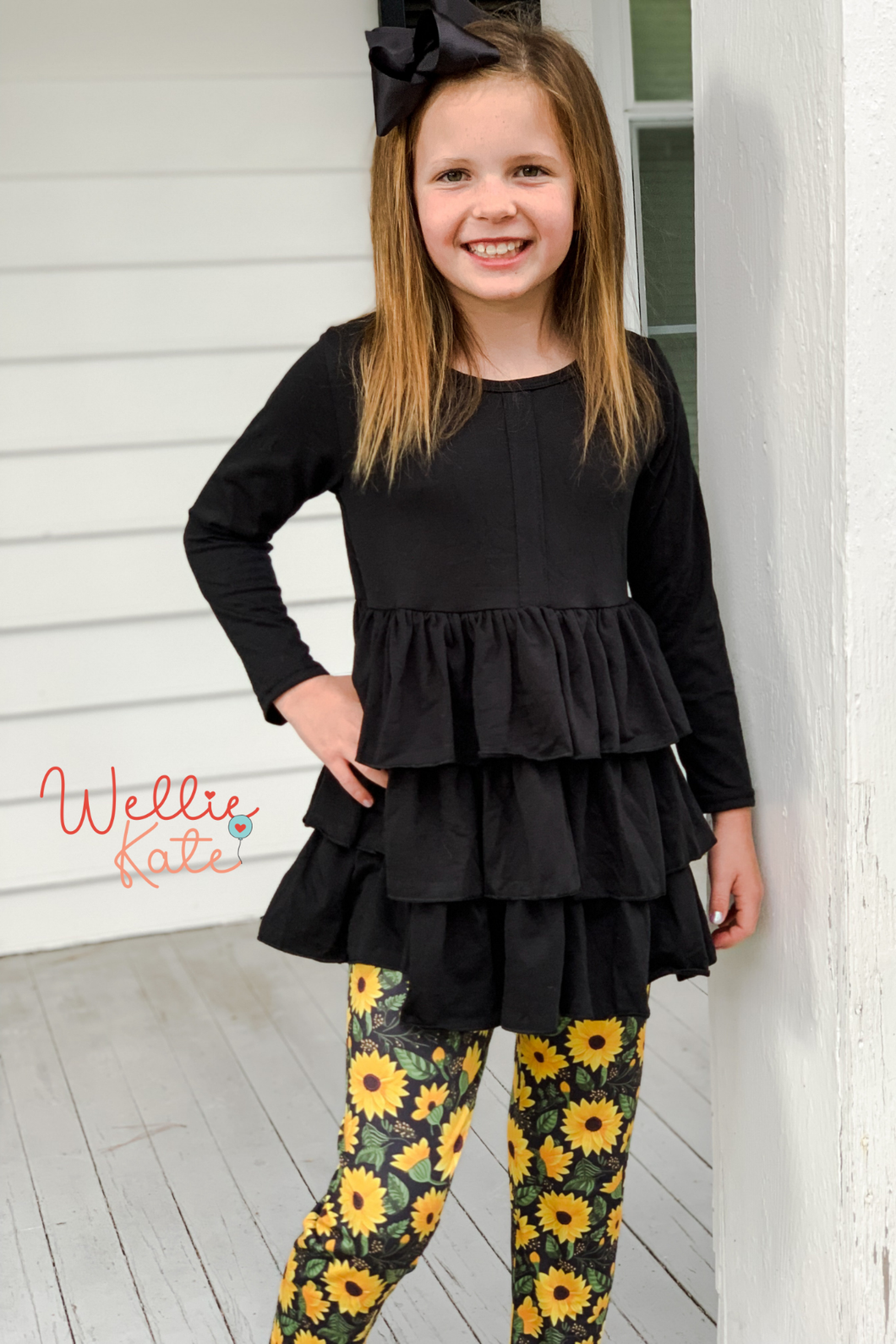 Sunflower Pants Set by Wellie Kate