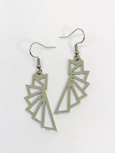 Load image into Gallery viewer, Stainless Steel Triangle Building Blocks Geometric Earrings
