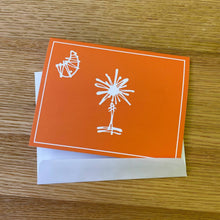 Load image into Gallery viewer, South Carolina Collegiate Palmetto Tree Notecards: Orange
